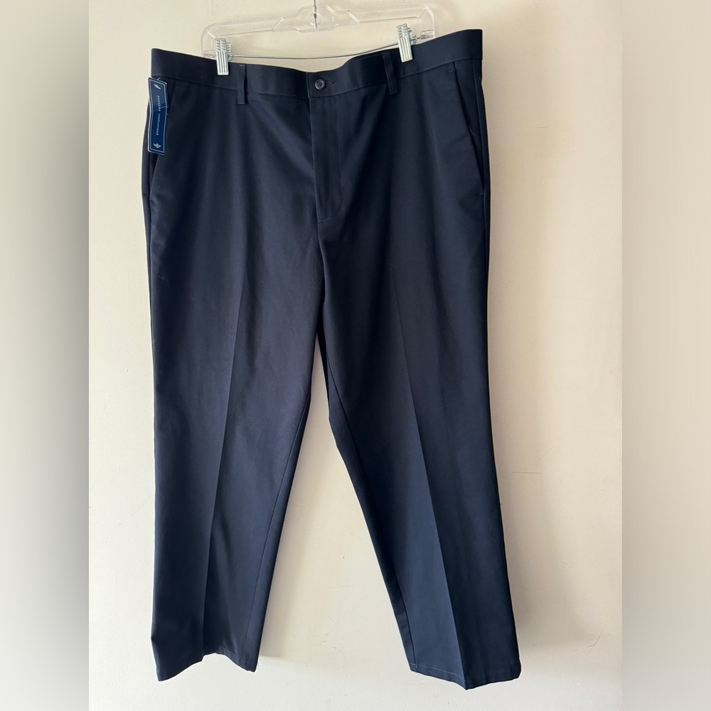 Dockers Flat Front Classic Fit Navy‎ Blue Pants
